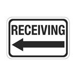 Receiving Arrow Left Sign 12" x 18"